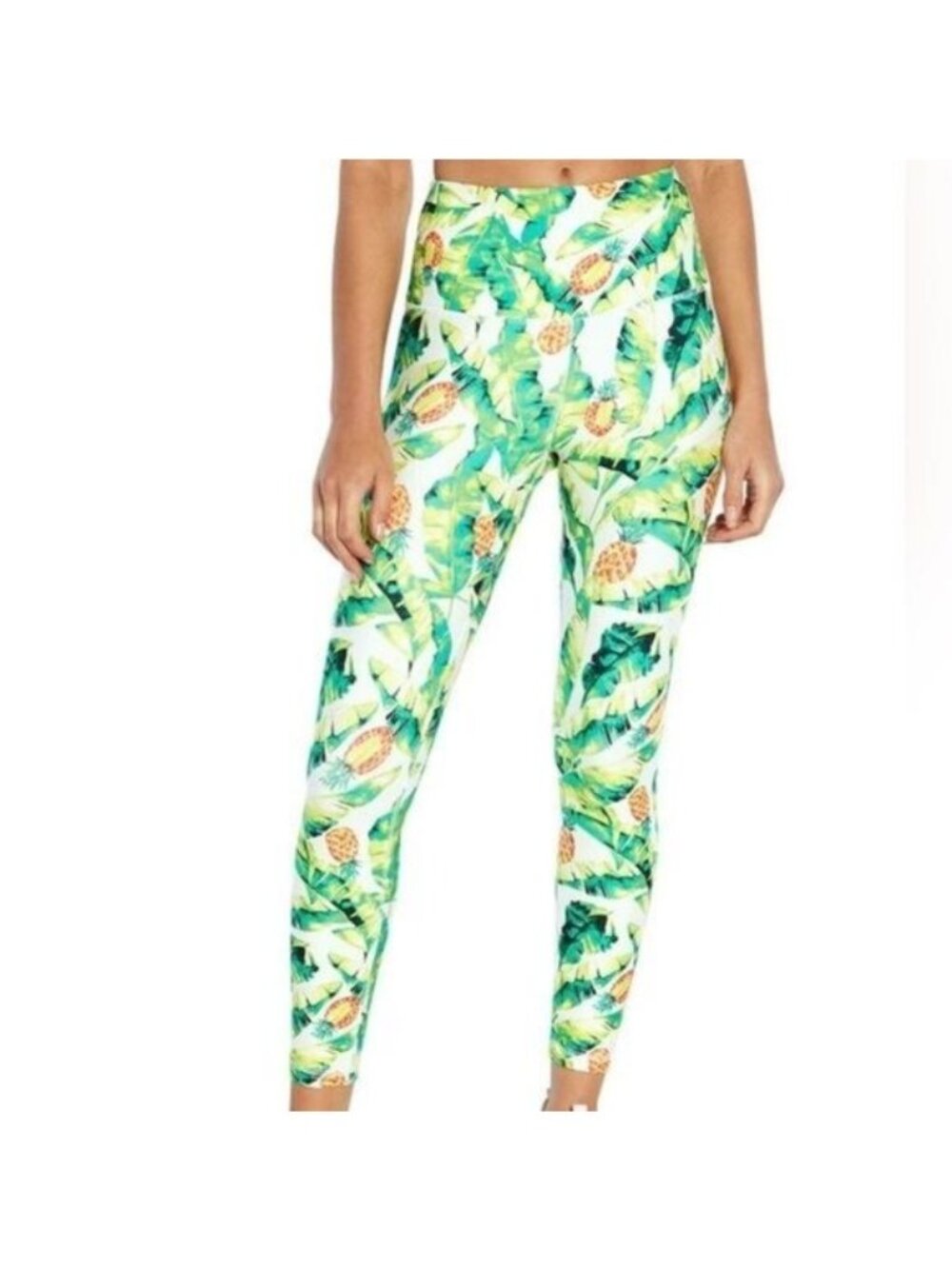 Wildfox Palm & Pineapple Print Leggings Soft Stretchy